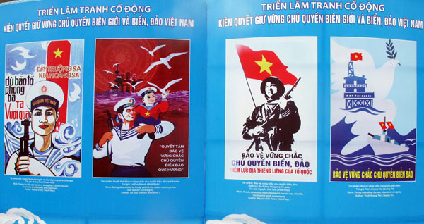 Khai mạc Triển lãm tranh cổ động Biên giới và biển đảo Việt Nam